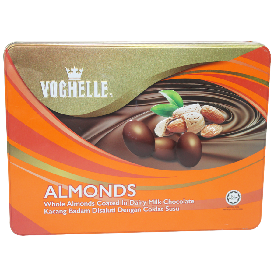 Vochelle Whole Almonds Coated in Diary Milk Chocolate