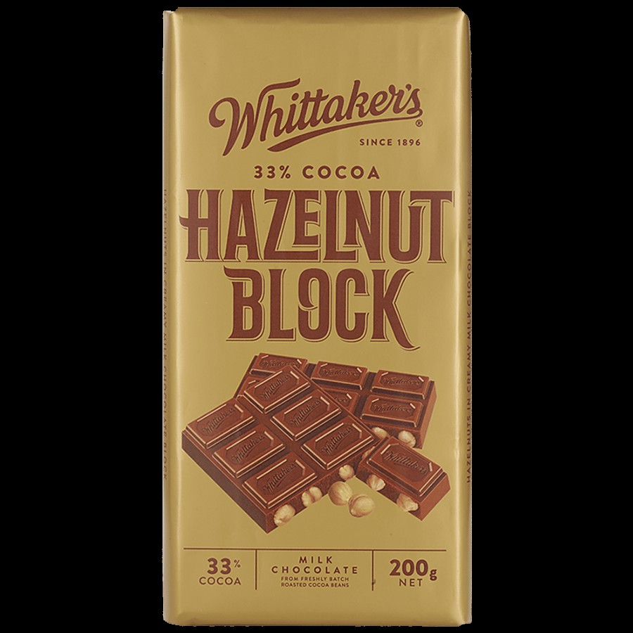 WHITTAKERS Hazelnut Block - 33% Cocoa