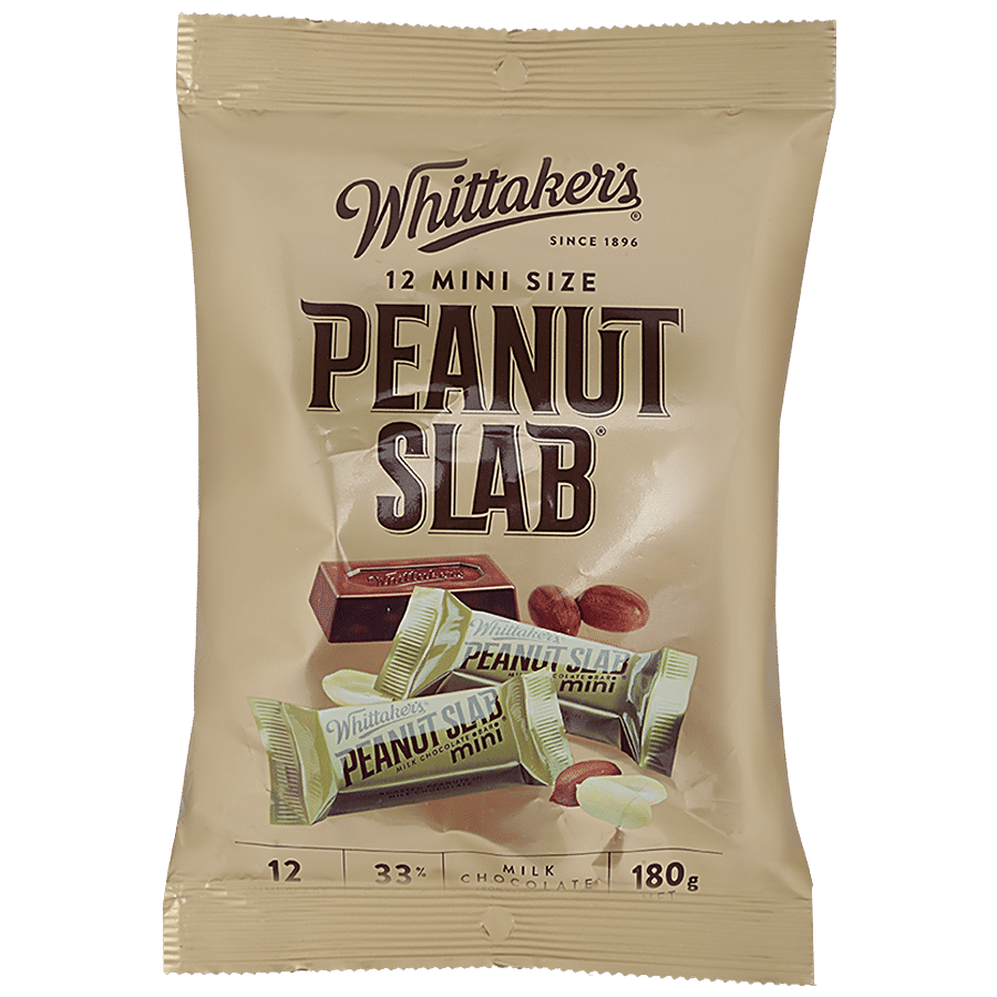 WHITTAKERS Peanut Slab Mini - 33% Cocoa