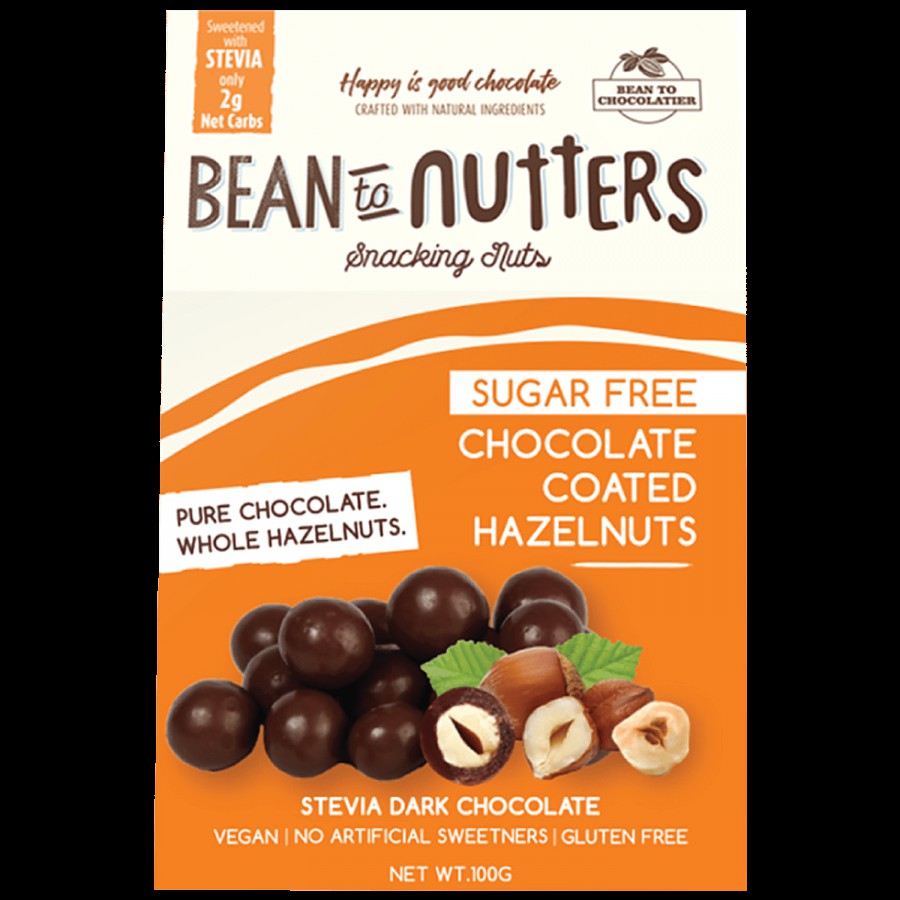 Bean To Nutters Sugarfree Chocolate Hazelnut