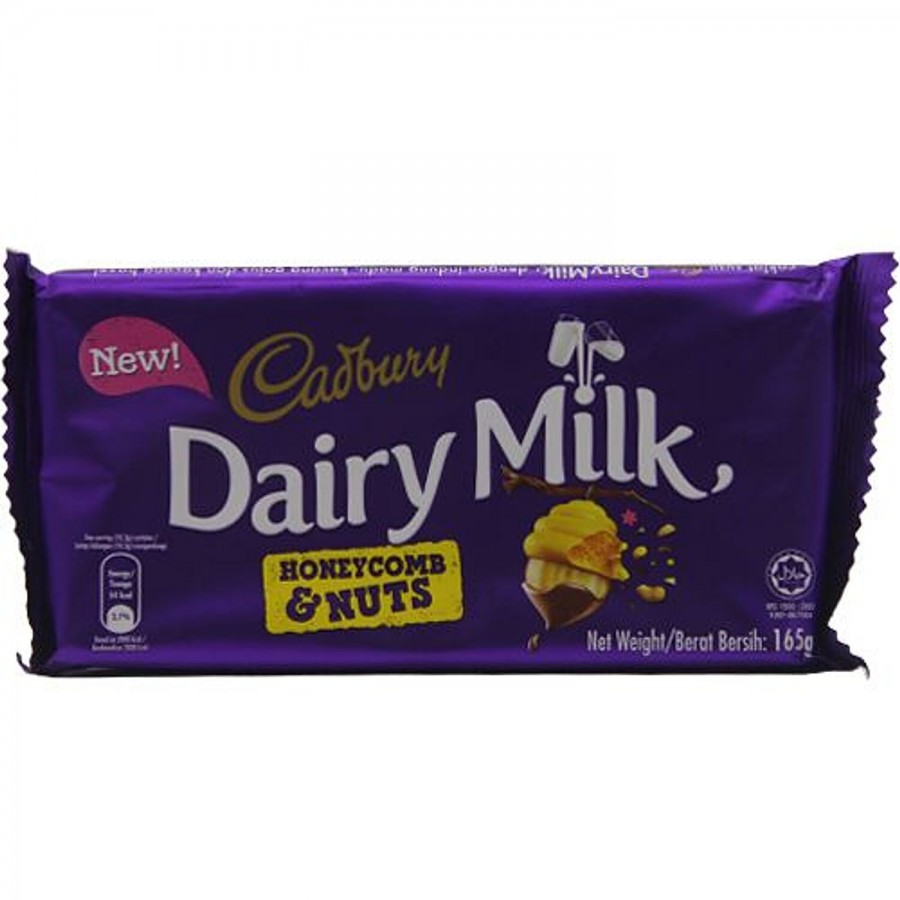 Cadbury Dairy Milk Honeycomb & Nuts - Imported