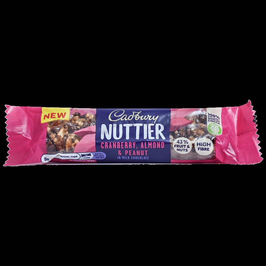 Cadbury Nutties Nuttier Cranberry & Almond - In Milk Chocolate