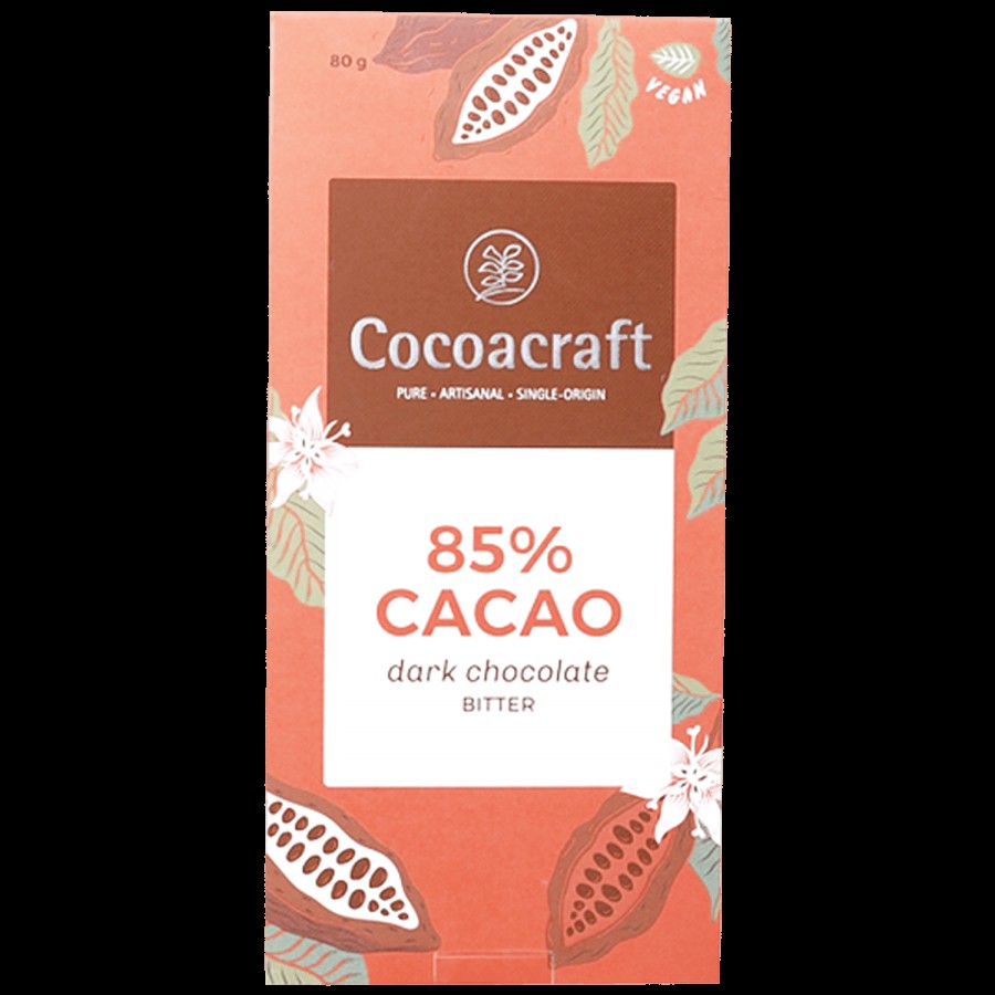 Cocoacraft 85% Cacao Bitter Dark Chocolate Couverture - Classic