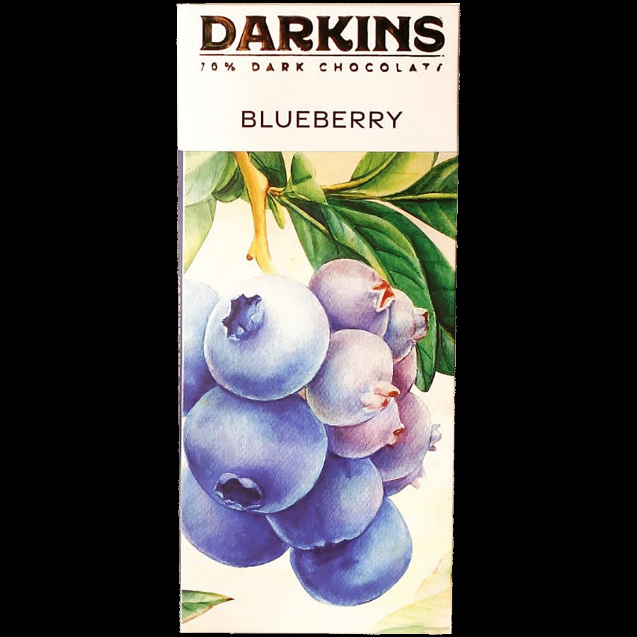 Darkins 70% Artisanal Dark Chocolate With Blueberries