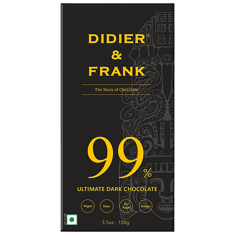 Didier & Frank  99% Ultimate Dark Chocolate - No Added Sugar