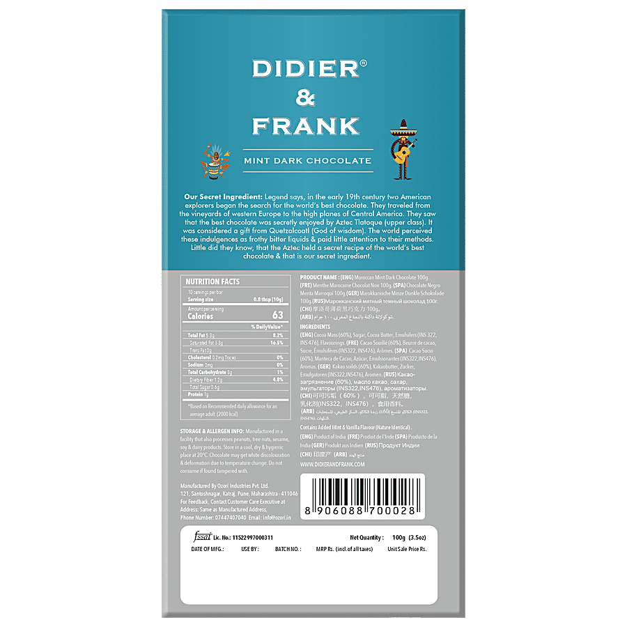 Didier & Frank  Dark Moroccan Mint Chocolate