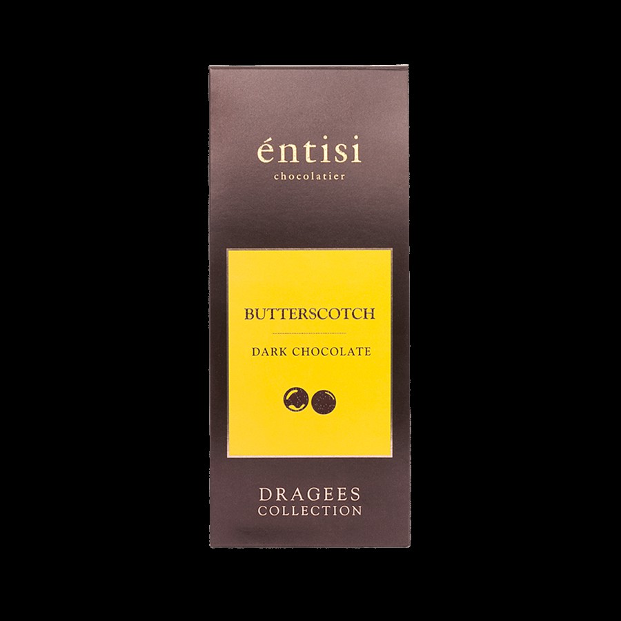 Entisi  Whole Butterscotch Nutties Coated With Dark Chocolate