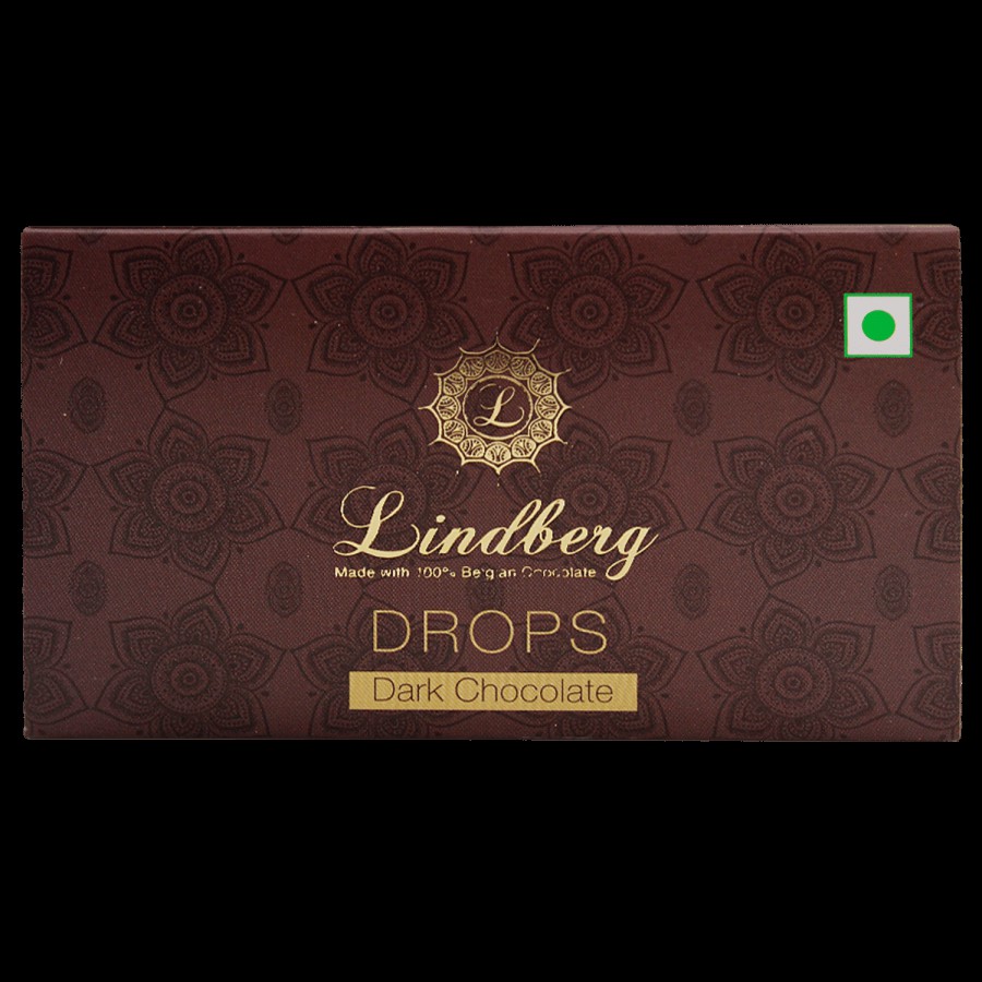 Lindberg Drops Dark Chocolate - Made with 100% Belgian Chocolate