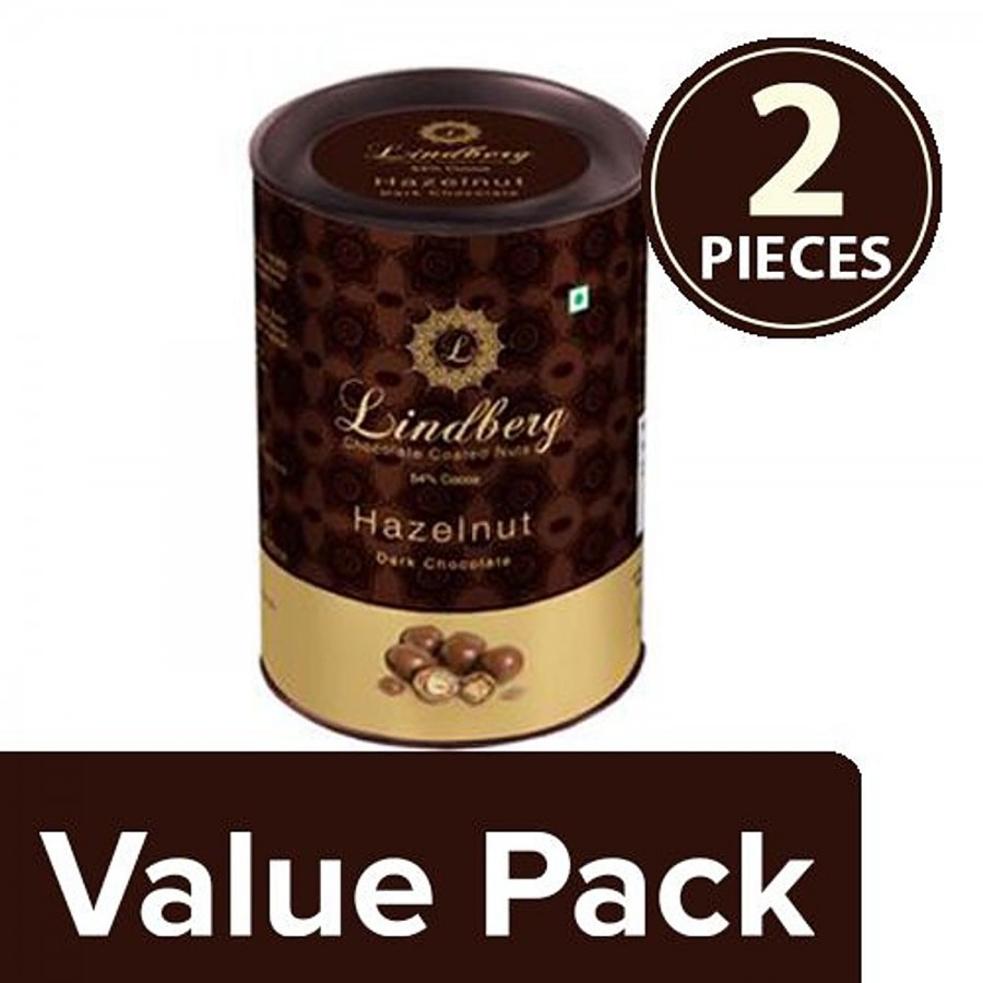 Lindberg Hazelnut - Dark Chocolate Coated Nuts