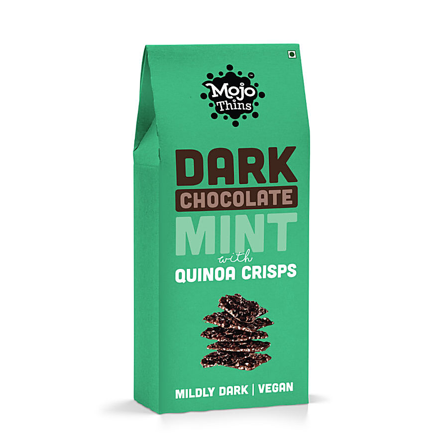 MOJO THINS Dark Chocolate Mint With Quinoa Crisps