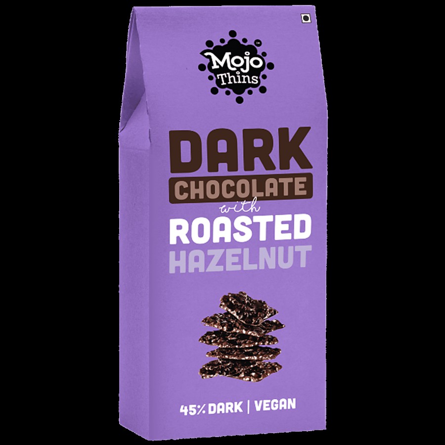 MOJO THINS Dark Chocolate With Hazelnut