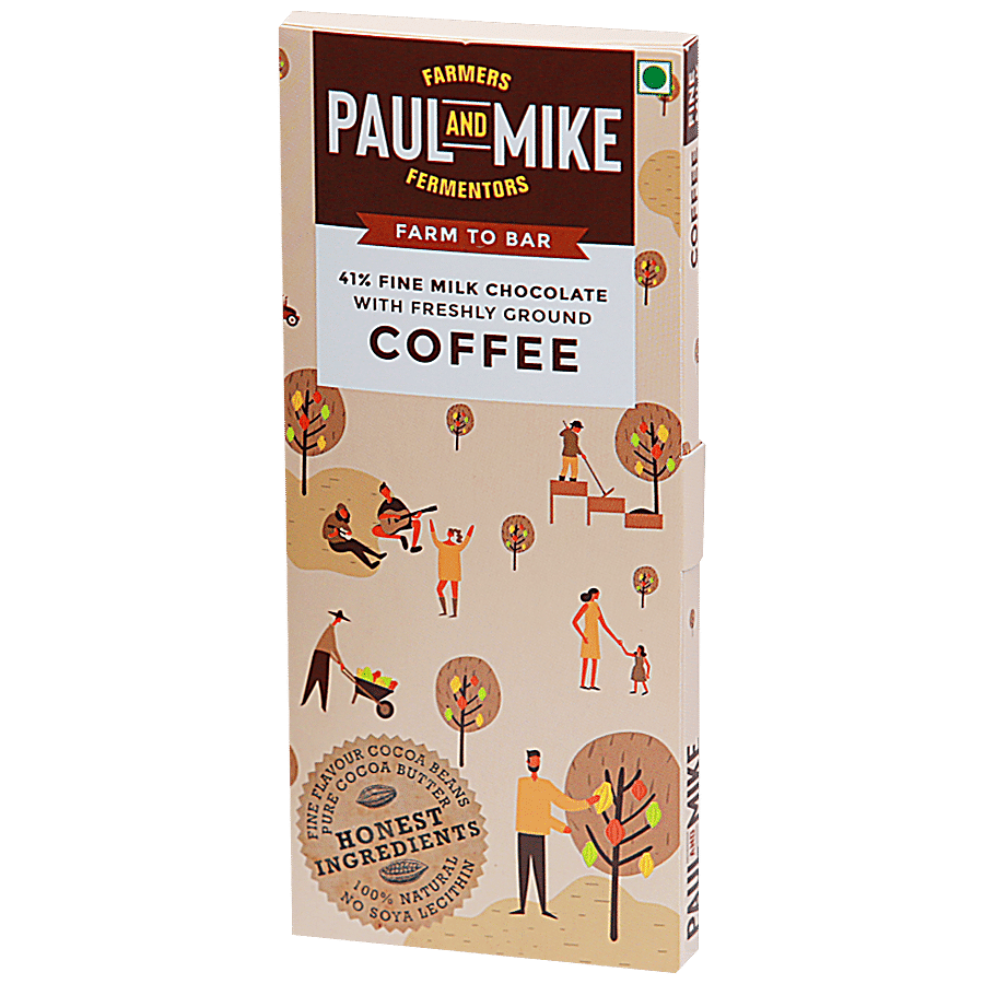 Paul And Mike 41% Fine Milk Chocolate With Coffee