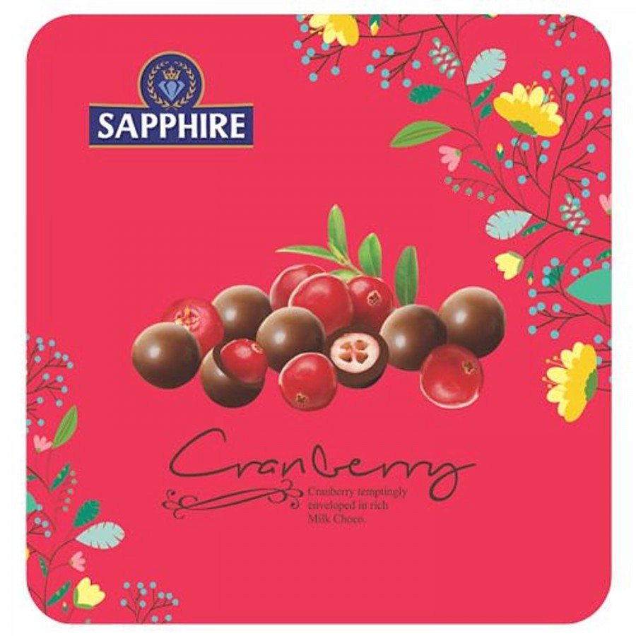 Sapphire  Chocolate Coated Cranberry