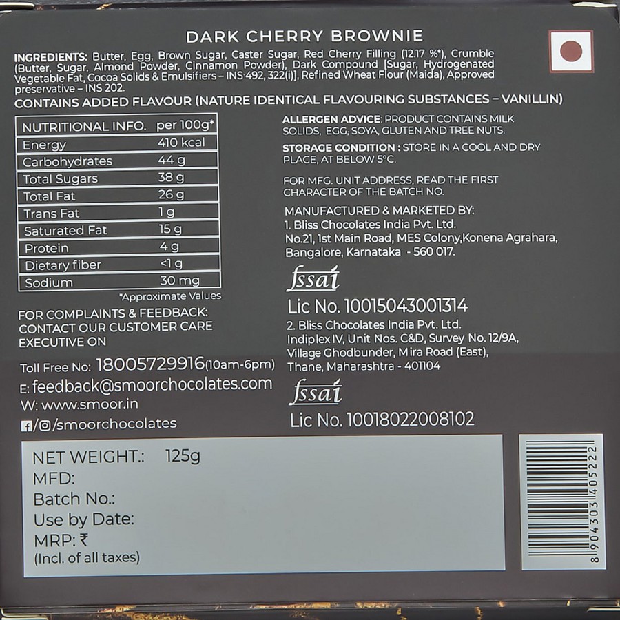 Smoor Brownie - Dark Cherry