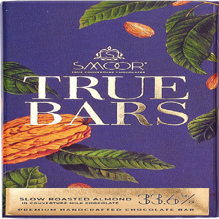 Smoor True Bars Milk Chocolate - Slow Roasted Almond