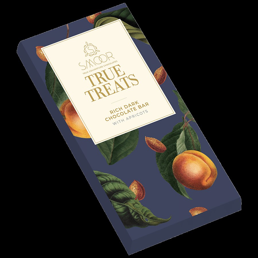 Smoor True Treats - Rich Dark Chocolate Bar With Apricots