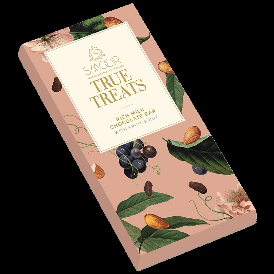 Smoor True Treats - Rich Milk Chocolate Bar With Fruit & Nut