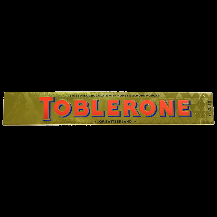 Toblerone Swiss Milk Chocolate With Honey & Almond Nougat Bar