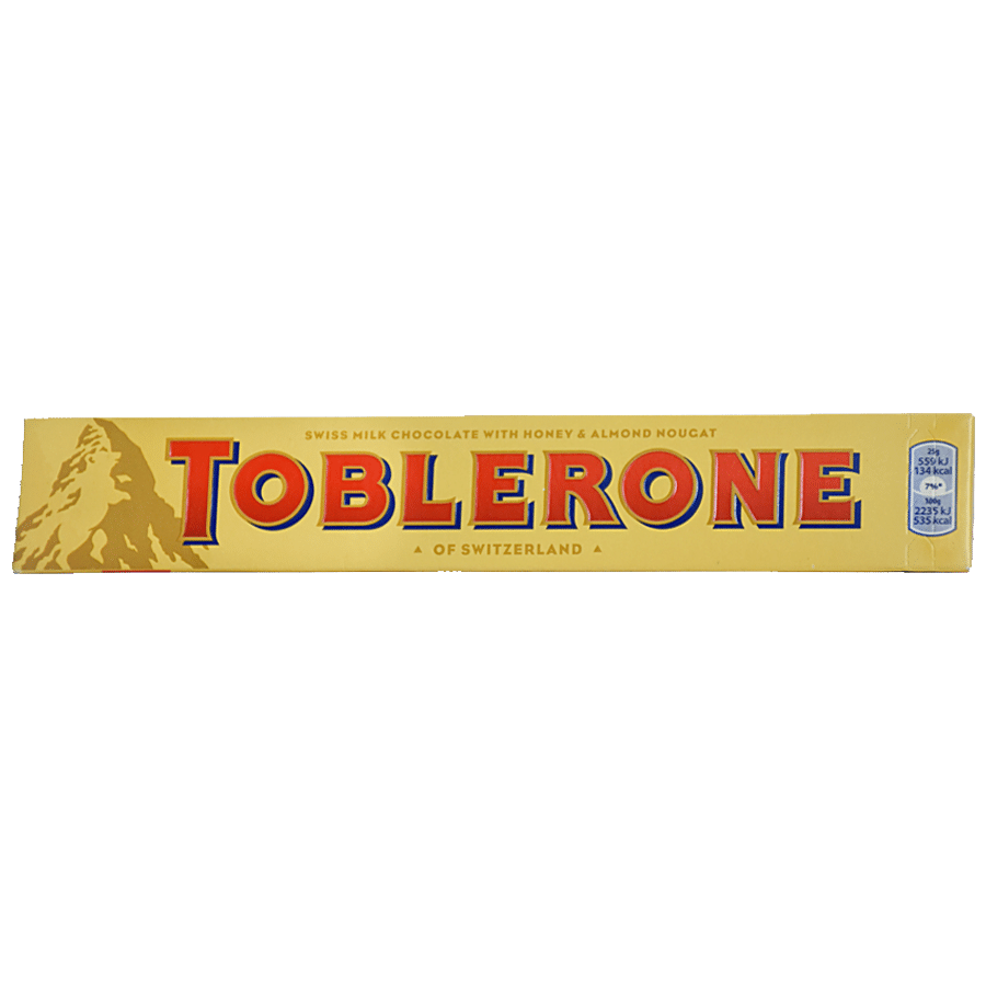 Toblerone Swiss Milk Chocolate - With Honey & Almond Nougat