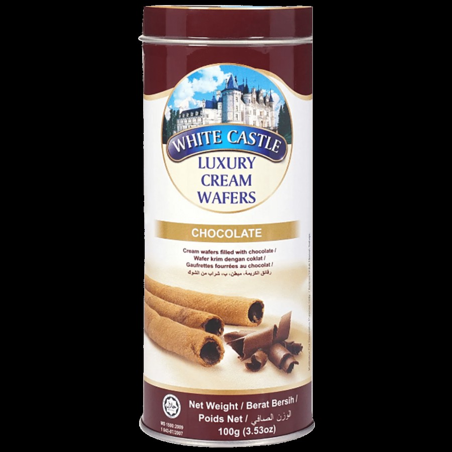 White Castle Luxury Cream Wafer Sticks - Chocolate