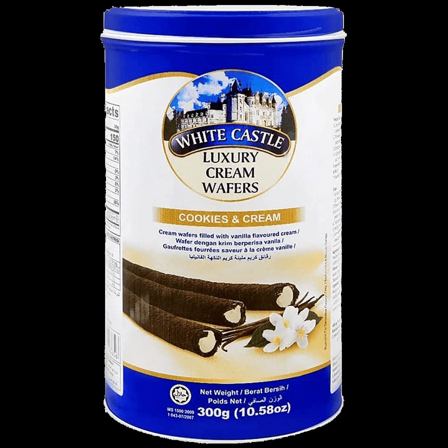 White Castle Luxury Cream Wafer Sticks - Cookies & Cream