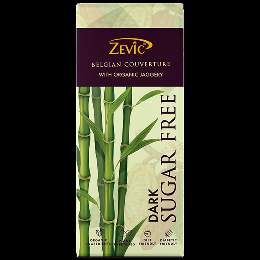 Zevic Premium Stevia Chocolate - Organic Jaggery