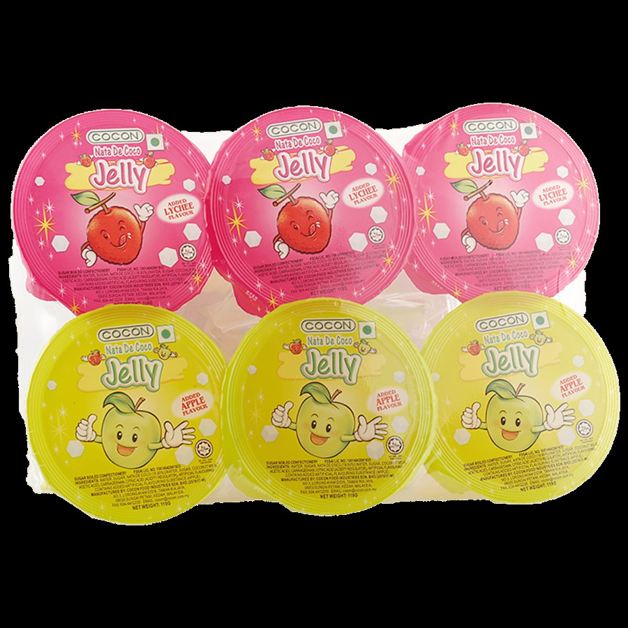 Cocon Konnyaku Jelly - Lychee Fruit & Apple Fruit Flavour