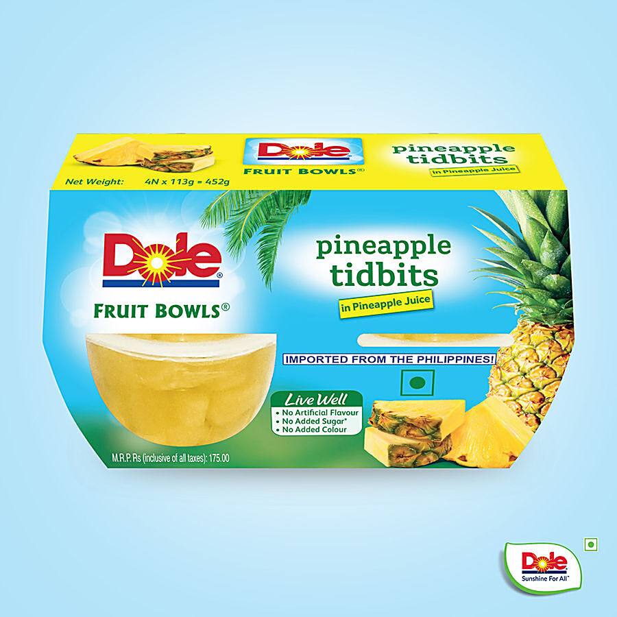 DOLE Fruit Bowls - Diced Pineapple In Fruit Juice