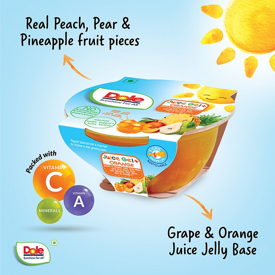 DOLE Juice Gel+ - Orange Jelly With Real Peach