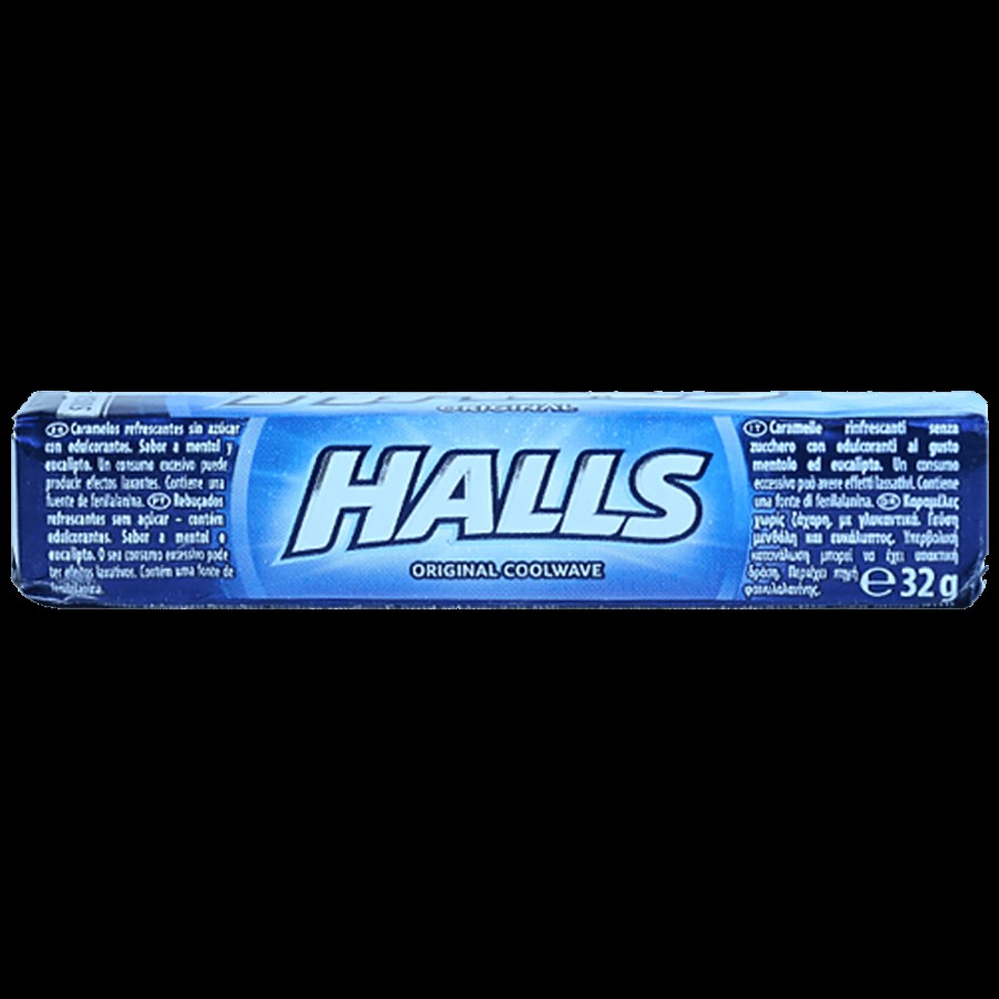 Halls  Original Coolwave Candy - Menthol Flavour