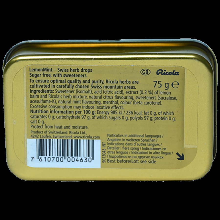 Ricola Swiss Herb Drops - Lemon Mint