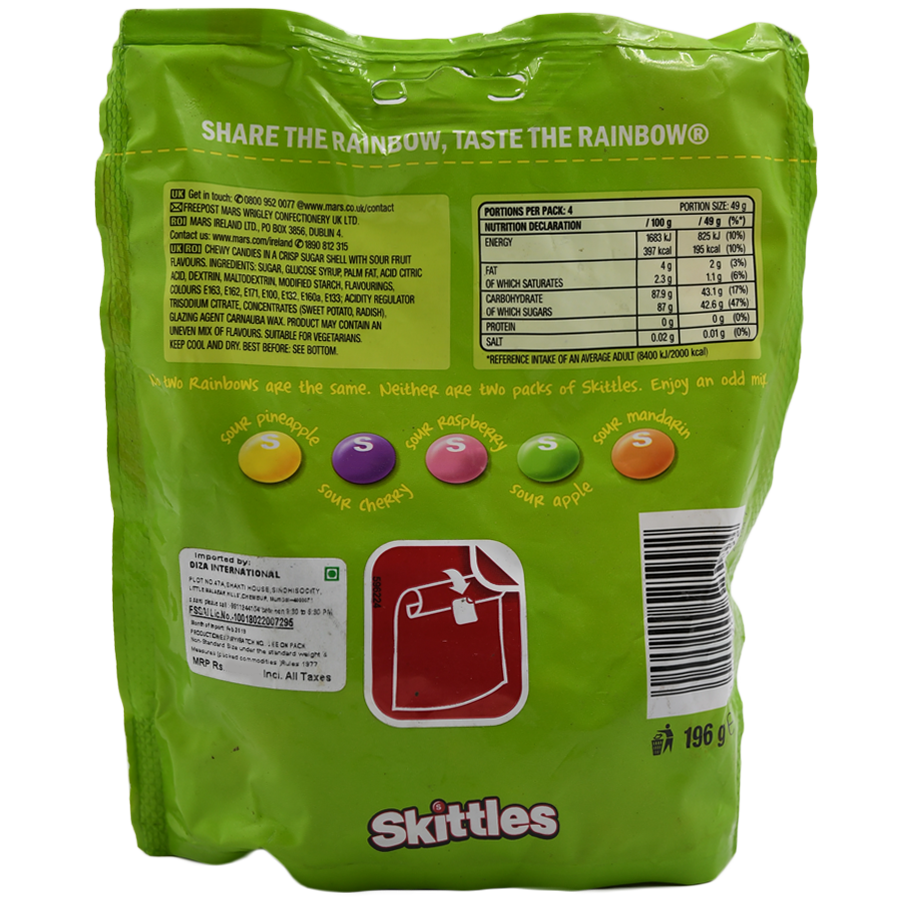 Skittles Candy - Crazy Sours