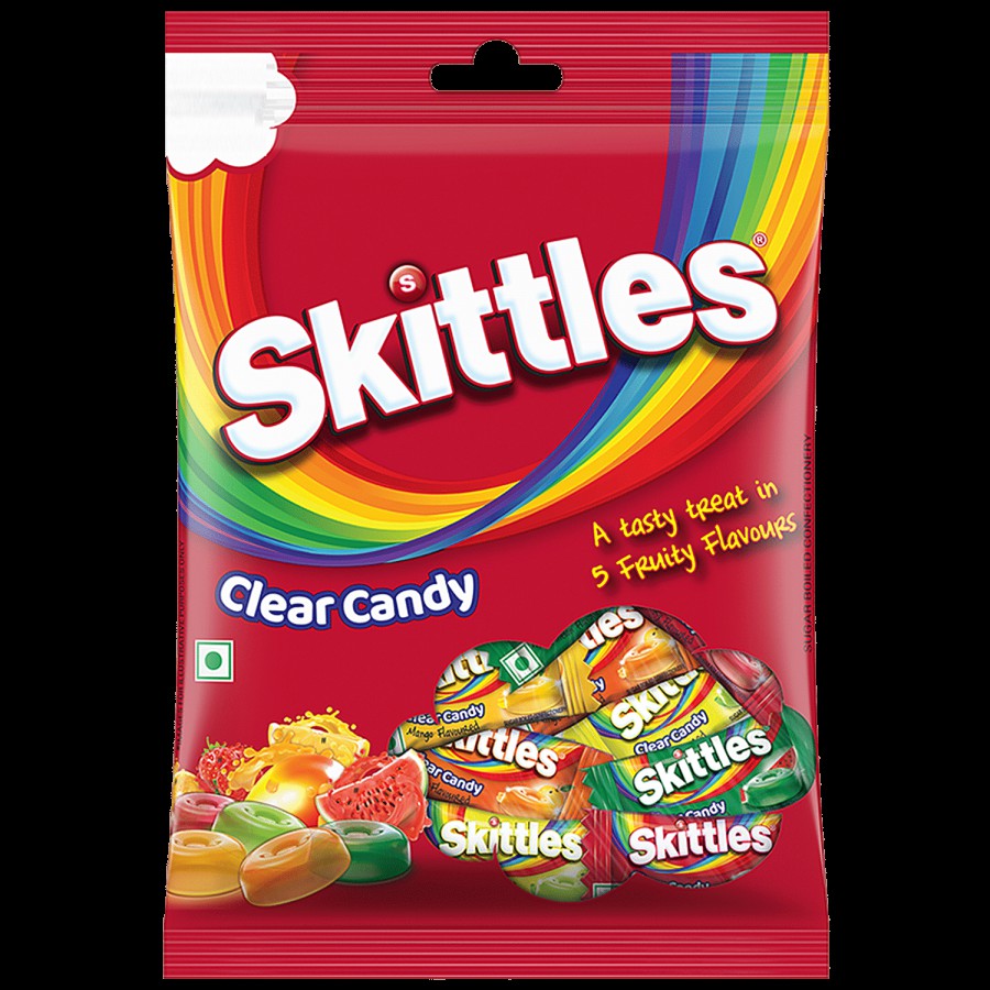 Skittles Clear Candy - Tasty Treat Of 5 Fruity Flavours