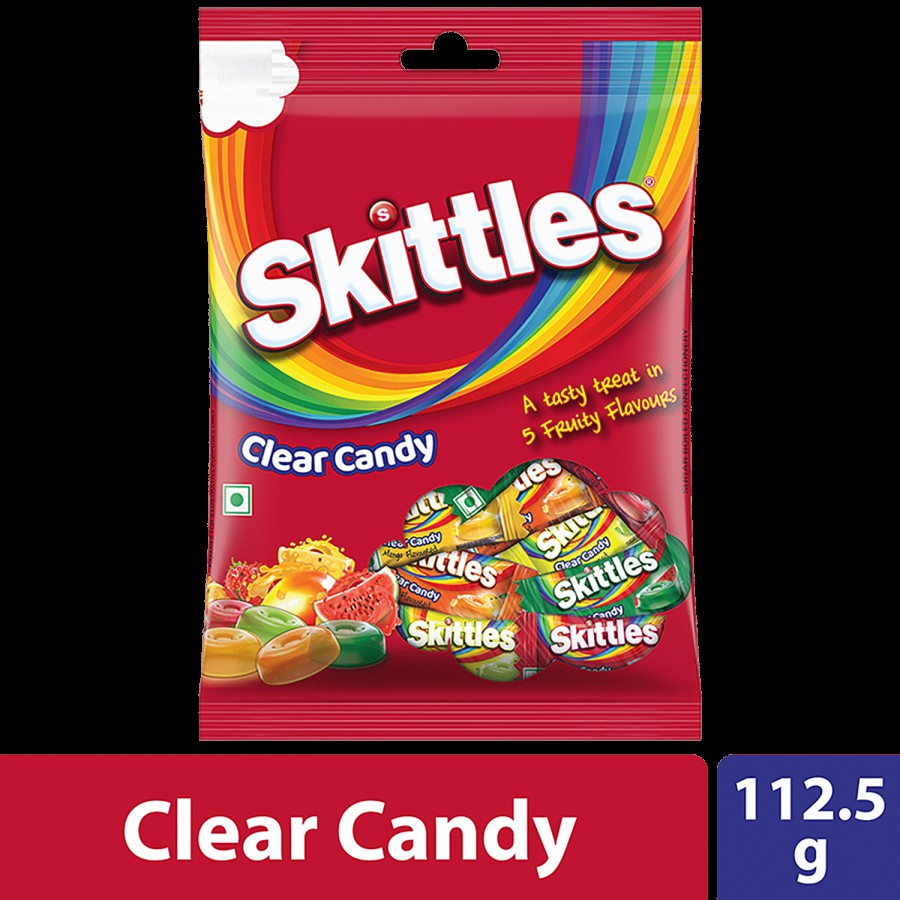 Skittles Clear Candy - Tasty Treat Of 5 Fruity Flavours