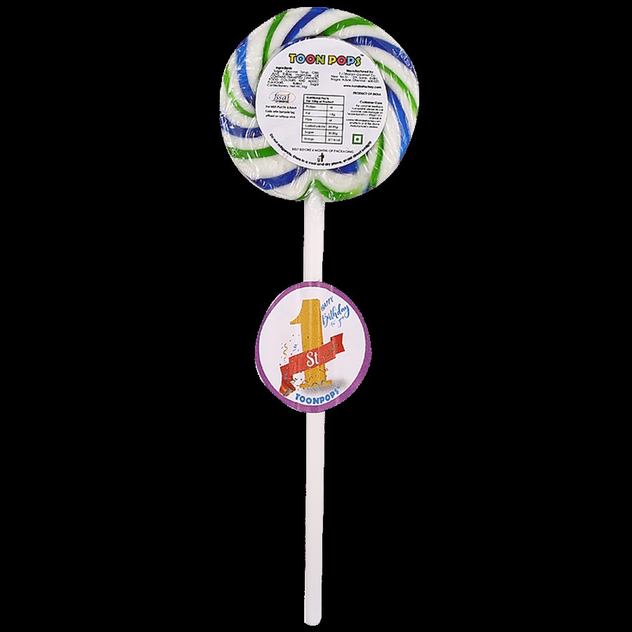 Toonpops Candy Swirl Lollipop - 2.5"