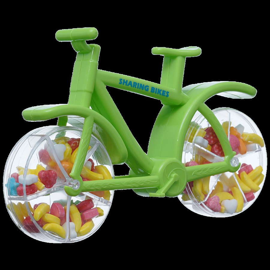 Toy Candy Bicycle Green Glucose Candy For Kids