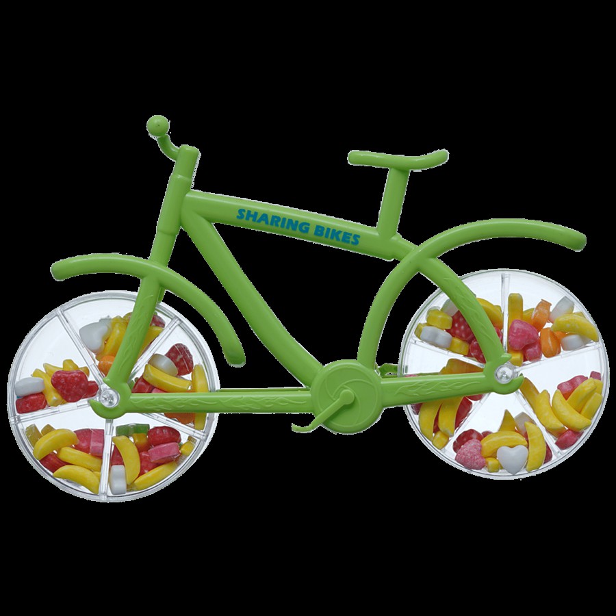 Toy Candy Bicycle Green Glucose Candy For Kids