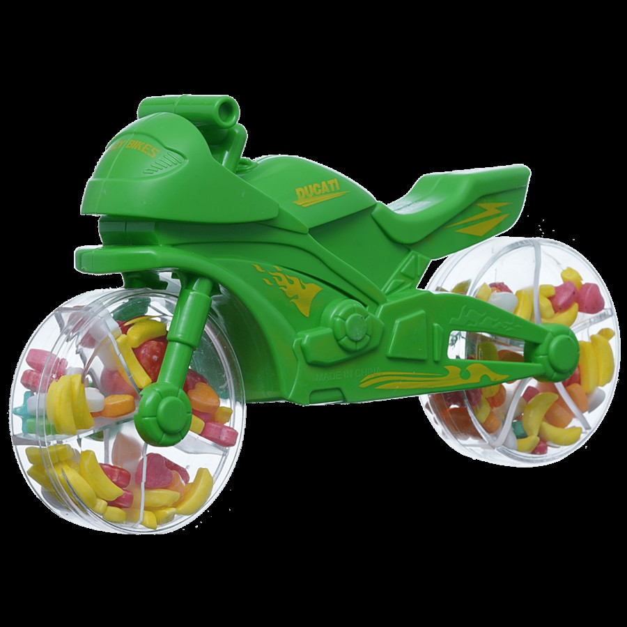 Toy Candy Bike Green Glucose Candy For Kids