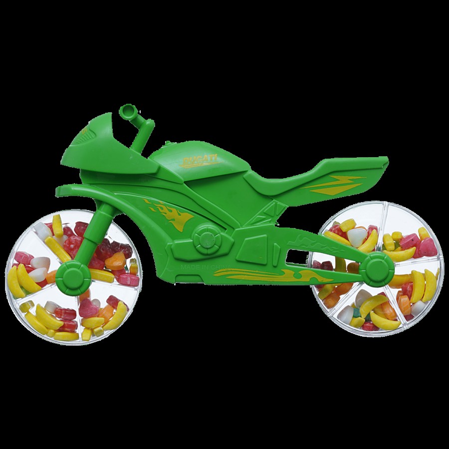 Toy Candy Bike Green Glucose Candy For Kids