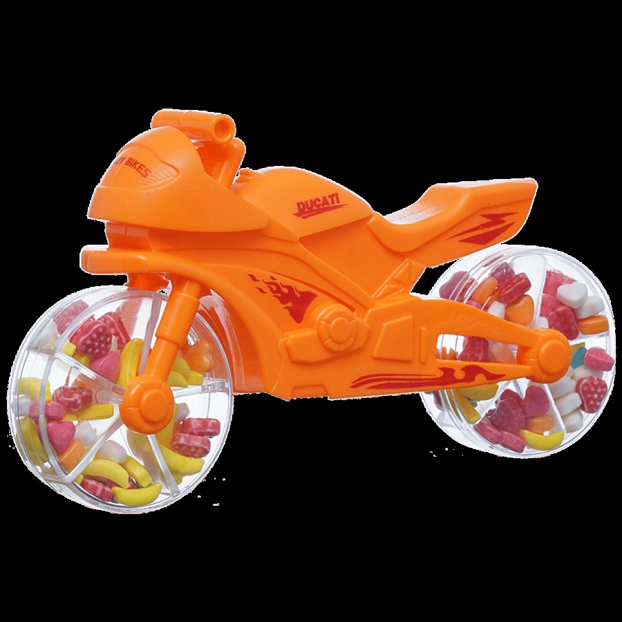 Toy Candy Bike Orange Glucose Candy For Kids