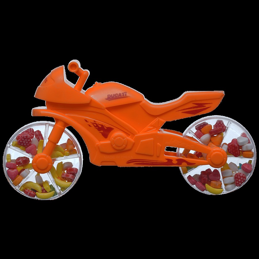 Toy Candy Bike Orange Glucose Candy For Kids