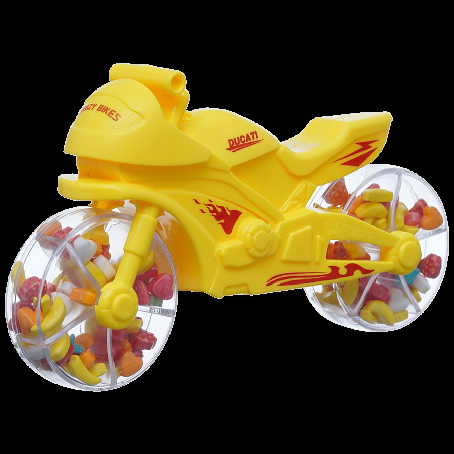 Toy Candy Bike Yellow Glucose Candy For Kids