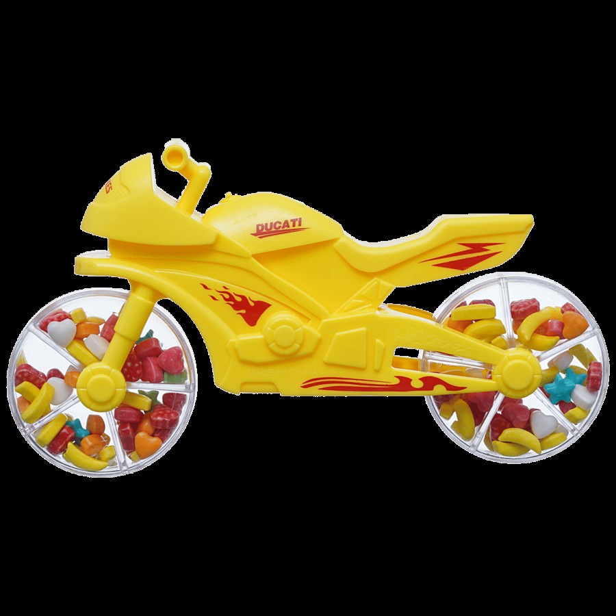 Toy Candy Bike Yellow Glucose Candy For Kids