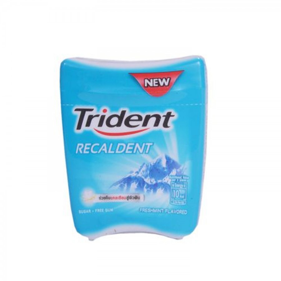 Trident Recaldent Gum - Freshmint (Sugar Free)