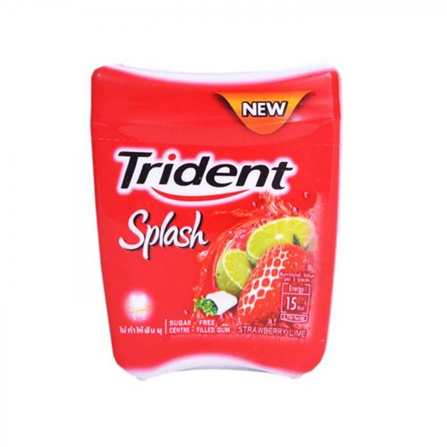 Trident Splash Gum - Strawberry with Lime (Sugar Free)