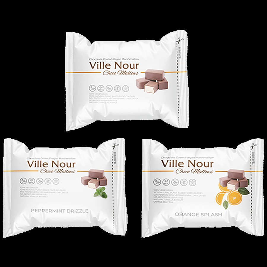 Ville Nour Chocomallows Chocolate Coated Vegan Marshmallow - Salted Caramel