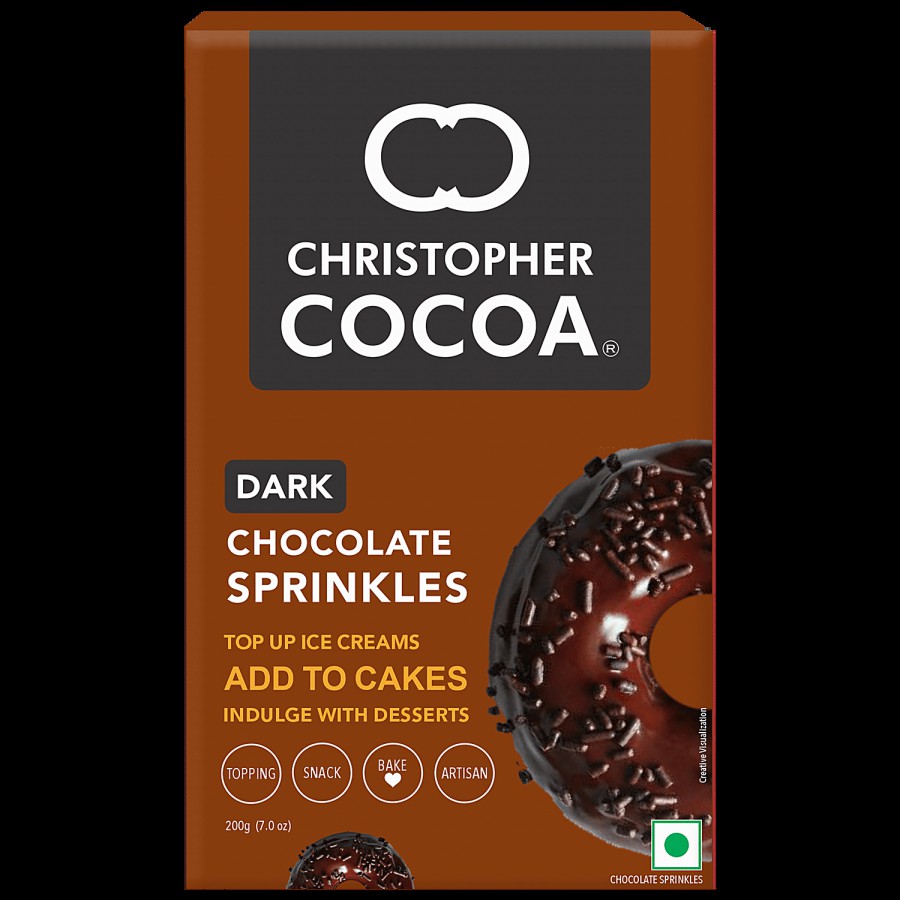 Christopher Cocoa Dark Chocolate Sprinkles