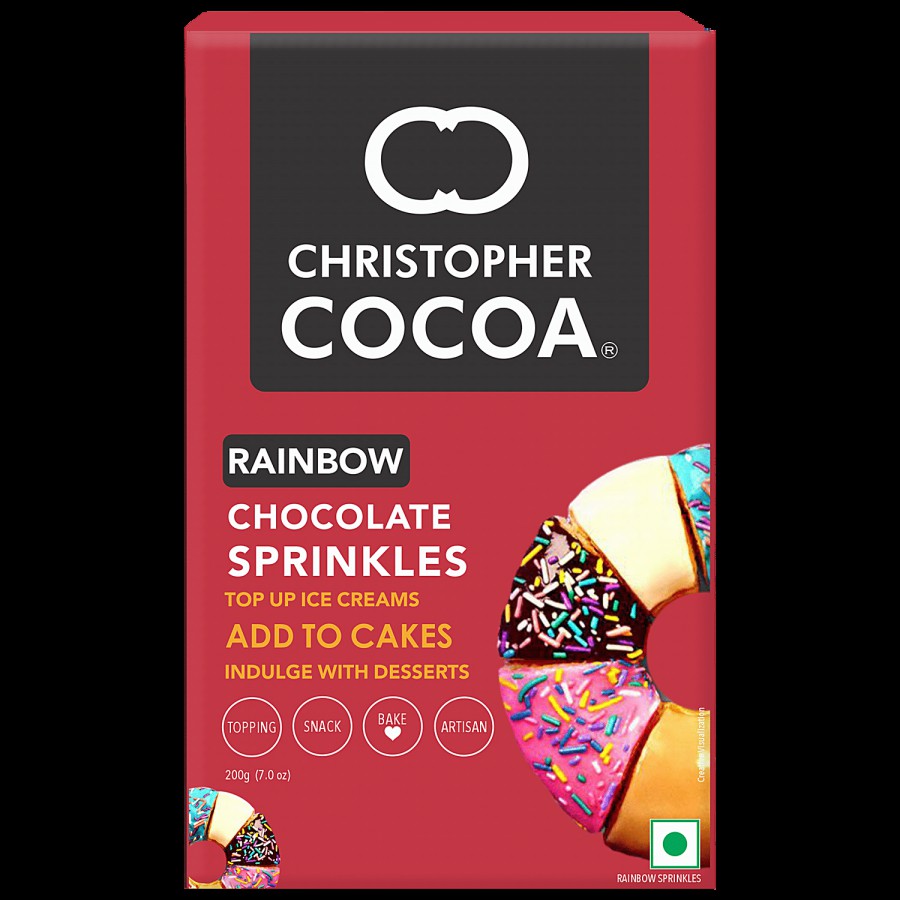 Christopher Cocoa Rainbow Chocolate Sprinkles