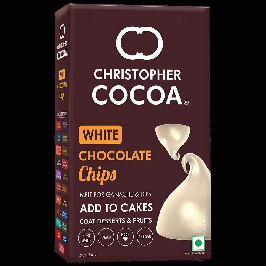 Christopher Cocoa White Chocolate Choco Chips