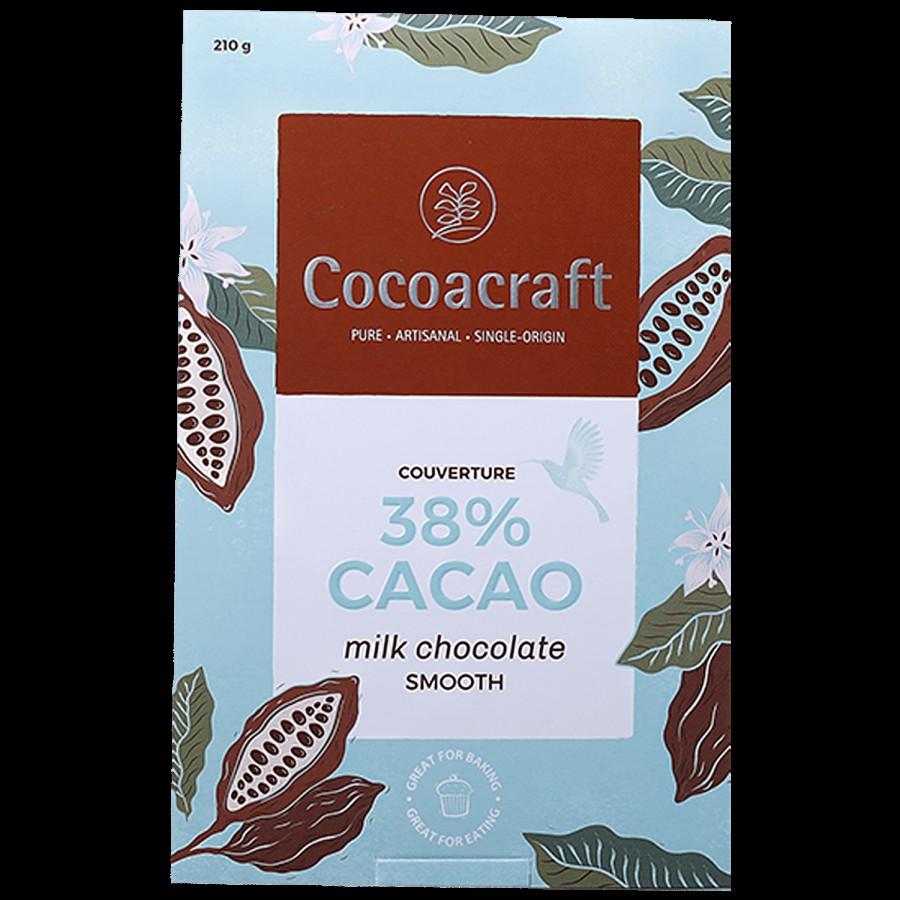 Cocoacraft Milk Chocolate - 38% Cacao Couverture